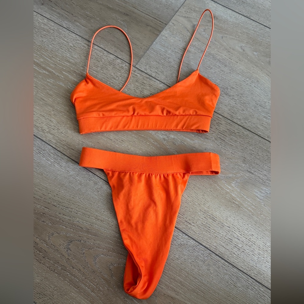 Vibrant Orange Bikini Set